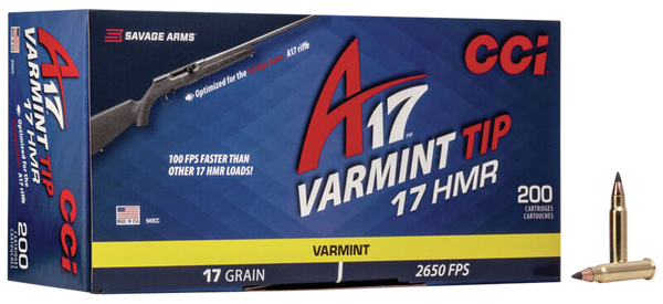 CCI 949CC A17 Varmint Tip 17HMR 17gr Varmint Tipped 200 Per Box/10 Case