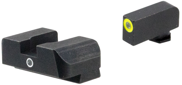 AmeriGlo GL5301 i-Dot Sight  Set for Glock  Green Tritium LumiGreen Outline Front Sight-Green Tritium Rear Sight