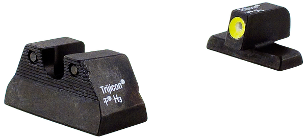 Trijicon 600596 HD Night Sights  Green/Tritium Yellow Outline Front Sight-Green Tritium Black Outline Rear Sight H&K USP