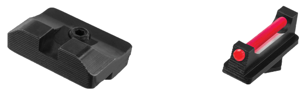 TruGlo TG132G1 Fiber-Optic Pro  Red/Fiber Optic Front Sight-Black/Blank Rear Sight Glock 17/17L/19/17X