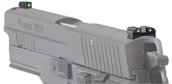 Sig Sauer Electro-Optics SOX10001 X-Ray3 Day/Night Sight Set Green Tritium/Green Outline Front, Green Tritium Rear