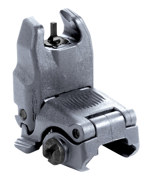Magpul MAG247-GRY MBUS Sight Front  Stealth Gray Polymer, Spring-Loaded Flip Up for AR15/ M16