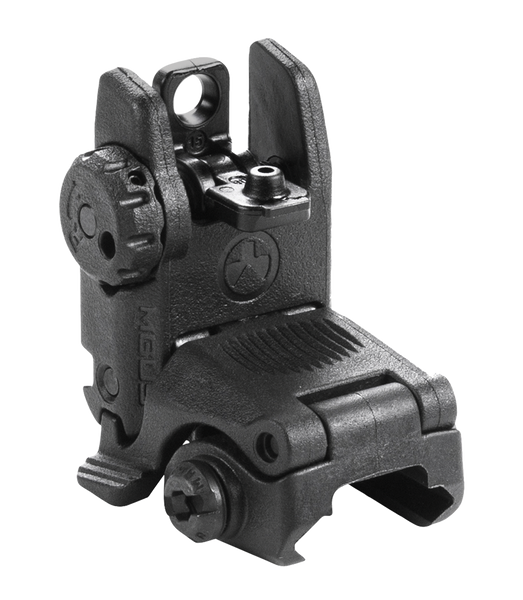 Magpul MAG248-BLK MBUS Sight Rear  Black Folding for AR-15/M16