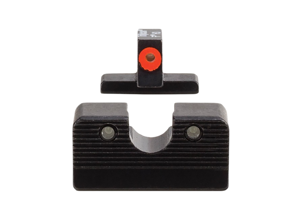 Trijicon 601000 HD XR Night Sight Set Green Tritium/Orange Outline Front, Green Tritium Rear, Black Frame, Fits FN 509