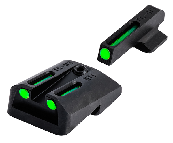 TruGlo TG131NTI TFO  Green/Tritium/Fiber Optic Front Sight-Green/Tritium/Fiber Optic Rear Sight 1911 Government