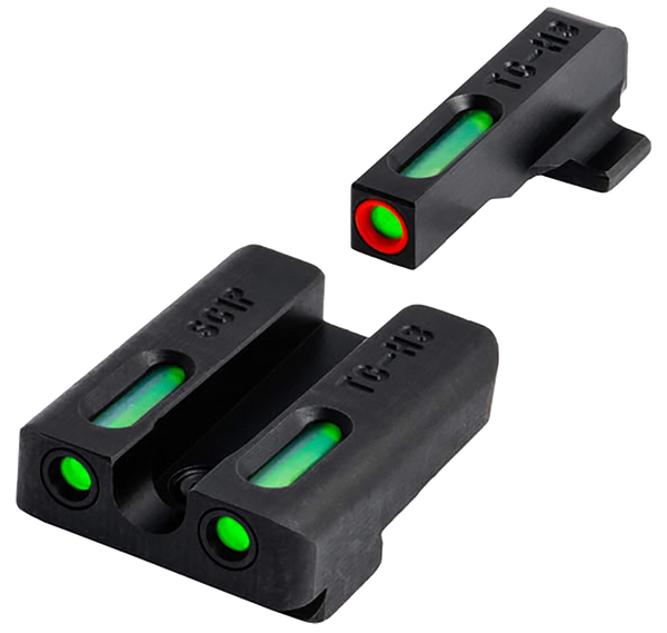 TruGlo TG13SG4A TFX  Black | Green Tritium & Fiber Optic White Outline Front Sight Green Tritium & Fiber Optic Rear Sight