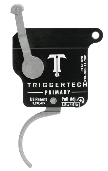 TriggerTech R70SBS14TNC Primary Without Bolt Release Single-Stage Traditional Curved Trigger with 1.50-4 lbs Draw Weight for Remington 700 Right