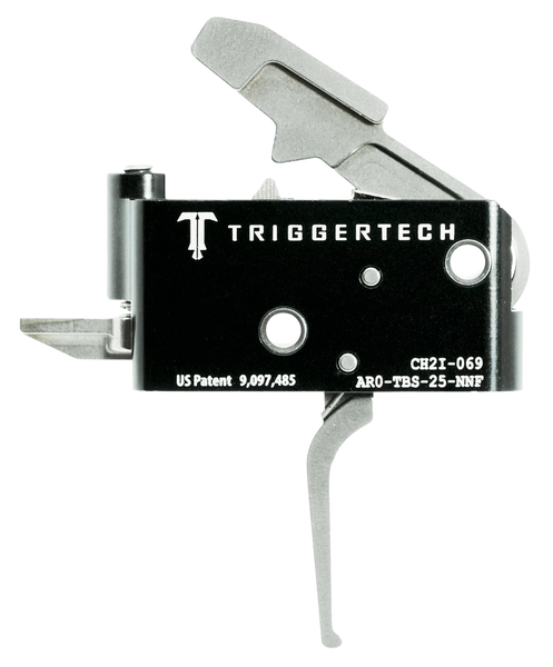 TriggerTech AROTBS25NNF Adaptable Primary Two-Stage Flat Trigger with 2.50-5 lbs Draw Weight for AR-15 Right