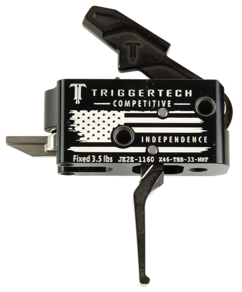 TriggerTech X46TBB33NNF Competitive Independence Black/White Fits AR-15