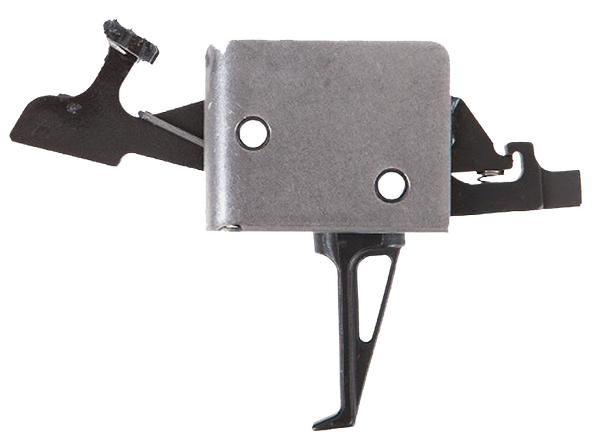 CMC Triggers 91504 Drop-In  Two-Stage Flat Trigger w/ 1-3 lbs Draw Weight & Black/Silver Finish