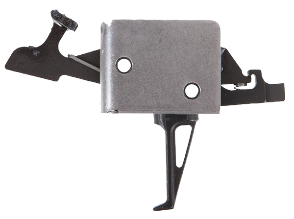 CMC Triggers 92504 Drop-In  Two-Stage Flat Trigger w/ 2 lbs Draw Weight & Black/Silver Finish