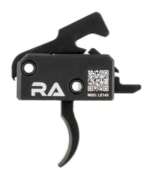 Rise Armament LE145AWP LE145 Tactical Single-Stage Curved Trigger with 4.50 lbs Draw Weight & Black Hardcoat Anodized Finish for AR-Platform Right