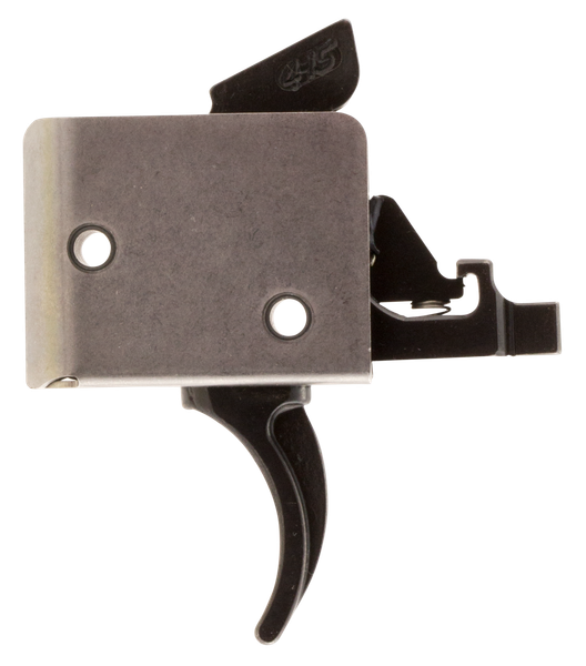 CMC Triggers 92502 Drop-In  Two-Stage Curved Trigger w/ 2 lbs Draw Weight & Black/Silver Finish