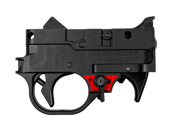 Franklin Armory 0250041BLK   Black Curved Trigger Drop-In Fits Ruger 10/22