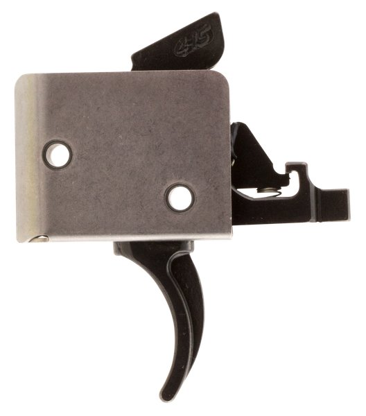 CMC Triggers 93502 Drop-In  Two-Stage Curved Trigger w/ 2-4 lbs Draw Weight & Black/Silver Finish