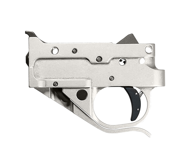 Timney Triggers 10221C16 Replacement Trigger  Single-Stage Curved Trigger with 2.75 lbs Draw Weight & Silver/Black Finish for Ruger 10/22