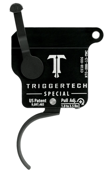 TriggerTech R70SBB13TNC Special Without Bolt Release Single-Stage Traditional Curved Trigger with 1-3.50 lbs Draw Weight for Remington 700 Right