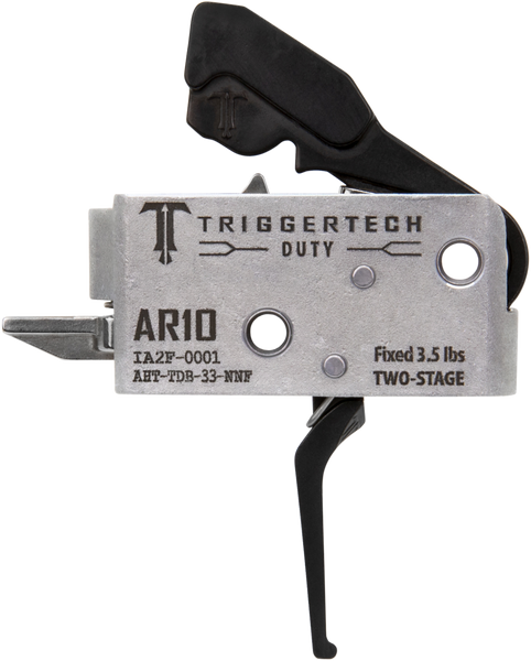 TriggerTech AHTTDB33NNF Duty  Flat Trigger Two-Stage 3.50 lbs Draw Weight Fits AR-10