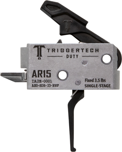 TriggerTech AH0SDB33NNF Duty  Flat Trigger Single-Stage 3.50 lbs Draw Weight Fits AR-15