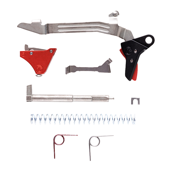 Timney Triggers ALPHAGLOCK5UBKBLACK Alpha Competition  9mm/40 S&W Red Fits Glock Gen5