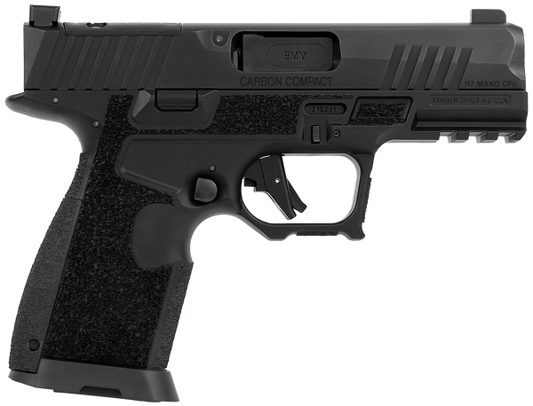 Kimber Mfg.,inc 3800016 R7 Mako Carbon Compact OR 9mm 15+1 3.92" FNC Stainless Steel Slide Molded Stippling Interchangeable Modular Backstrap Grip