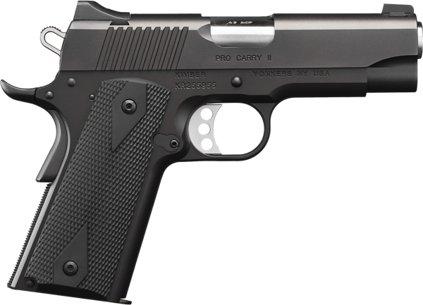 Kimber Mfg.,inc 3200051CA Pro Pro Carry II (CA) 45 ACP 7+1 4" Steel Slide Matte Black/Black Synthetic Double Diamond Checkering Grip