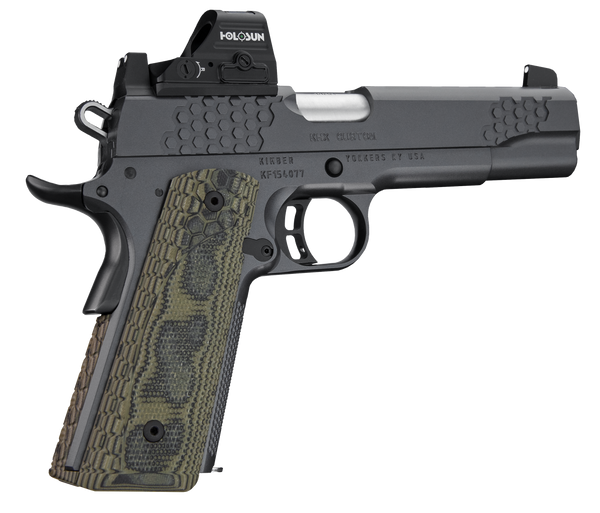 Kimber Mfg.,inc 3000434 KHX Custom (OI) 9mm 9+1 5" Front Serrations Stainless Steel Slide Gray KimPro II G-10 Grip