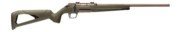 Winchester Repeating Arms 525240270 Xpert  17 HMR 9+1 18" Flat Dark Earth Cerakote Threaded Barrel, Flat Dark Earth Cerakote Steel Drilled & Tapped Receiver, OD Green Thumbhole Polymer Stock