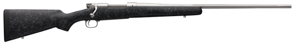 Winchester Guns 535242299 Model 70 Extreme Weather 6.8 Western Caliber with 3+1 Capacity, 24" Barrel, Matte Stainless Metal Finish & Gray Webbed Black Fixed Bell & Carlson Stock Right Hand (Full Size)