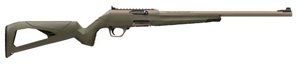Winchester Repeating Arms 521158102 Wildcat SR 22 LR 10+1 16.50" Flat Dark Earth Button Rifled Barrel, Flat Dark Earth Picatinny Rail Polymer Receiver, Adj Cheek Piece & LOP OD Green Synthetic Stock