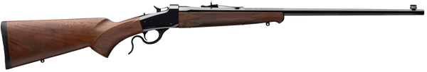 Winchester Repeating Arms 524100104 Model 1885 Low Wall Hunter Full Size 22 WMR 1rd 24" Brushed Polish Blued Octagon Barrel, Brushed Polish Blued Drilled & Tapped Steel Receiver, Satin Walnut Fixed St