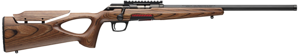 Winchester Repeating Arms 525228102 Xpert Target 22 LR 10+1 18" Matte Black Threaded Bull Barrel, Matte Black Picatinny Rail Steel Receiver, Brown Adj Comb & LOP Thumbhole Laminate Stock