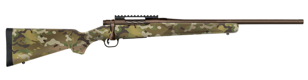 Mossberg 28282 Patriot  Compact 6.5 PRC 4+1 20" Patriot Brown Cerakote Threaded Bull Barrel, Patriot Brown Cerakote Steel Receiver w/Picatinny Rail, MultiCam Fixed Synthetic Stock