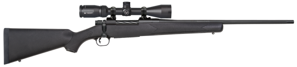 Mossberg 27932 Patriot  243 Win Caliber with 5+1 Capacity, 22" Fluted Barrel, Matte Blued Metal Finish & Black Synthetic Stock Right Hand (Full Size) Includes Vortex Crossfire II 3-9x40mm Scope