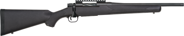 Mossberg 28230 Patriot Carbine 6.5 Creedmoor 5+1 18" Matte Blued Threaded Bull Barrel, Matte Blued Picatinny Rail Receiver, Black Fixed Synthetic Stock