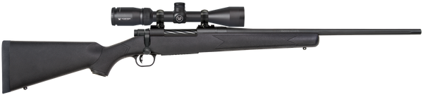 Mossberg 28052 Patriot  22-250 Rem Caliber with 5+1 Capacity, 22" Fluted Barrel, Matte Blued Metal Finish & Black Synthetic Stock Right Hand (Full Size) Includes Vortex Crossfire II 3-9x40mm Scope