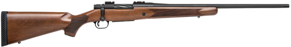 Mossberg 27849 Patriot  Full Size 7mm-08 Rem 5+1 22" Matte Blued Fluted Barrel, Drilled & Tapped Matte Blued Stainless Steel Receiver, Walnut Fixed Stock, Right Hand