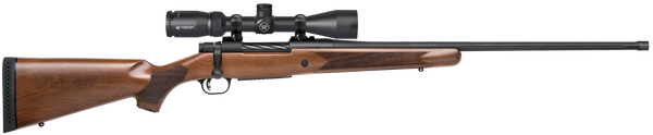 Mossberg 28242 Patriot w/Optic Full Size 400 Legend 4+1 20" Matte Blued Threaded Barrel, Matte Blued Drilled & Tapped Receiver, Walnut Fixed Stock, Vortex Crossfire II 3-9x40mm Scope, Right Hand