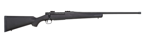 Mossberg 28233 Patriot Carbine 6.5 PRC 5+1 20" Matte Blued Threaded Bull Barrel, Matte Blued Picatinny Rail Receiver, Black Fixed Synthetic Stock