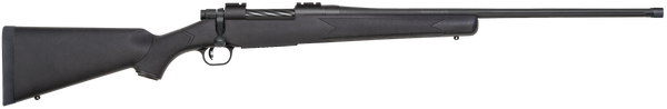 Mossberg 28118 Patriot  Full Size 300 Win Mag 3+1 24" Matte Blued Fluted Threaded Barrel, Drilled & Tapped Matte Blued Stainless Steel Receiver, Black Fixed Synthetic Stock, Right Hand