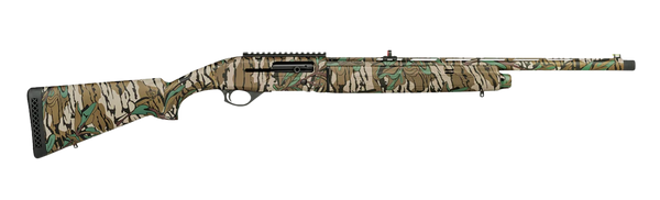Mossberg 75808 SA-20 Turkey 20 Gauge Semi-Auto 3" 4+1 22" Mossy Oak Greenleaf Vent Rib Steel Barrel, Mossy Oak Greenleaf Picatinny Rail Receiver, Fixed Mossy Oak Greenleaf Synthetic Stock