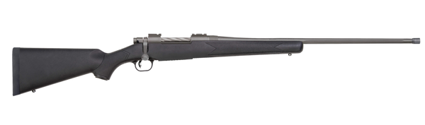 Mossberg 28262 Patriot  Full Size 400 Legend 4+1 20" Stainless Cerakote Threaded Barrel, Drilled  Stainless Cerakote Stainless Steel Receiver, Black Fixed Synthetic Stock