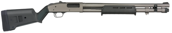 Mossberg 50797 590A1  12 Gauge 6+1 20" Tungsten Gray Cerakote Barrel & Drilled & Tapped Receiver, Magpul SGA Black Synthetic Stock
