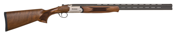 Mossberg 75478 Silver Reserve  Full Size 28 Gauge Break Open 2.75" 2rd 26" Matte Blued Over/Under Vent Rib Barrel, Satin Silver Stainless Steel Engraved Receiver, Fixed Black Walnut Stock, Right Hand