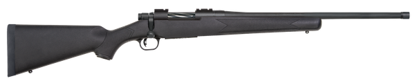 Mossberg 28013 Patriot  Full Size 450 Bushmaster 4+1 20" Matte Blued Fluted Threaded Barrel, Drilled & Tapped Matte Blued Stainless Steel Receiver, Black Fixed Synthetic Stock, Right Hand