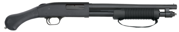 Mossberg 50657 590 Shockwave 20 Gauge Pump 3" 5+1 14.38" Matte Blued Heavy-Walled Barrel, Drilled & Tapped Matte Blued Stainless Steel Receiver, Black Raptor Birdshead Grip
