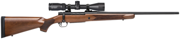 Mossberg 28059 Patriot  25-06 Rem Caliber with 5+1 Capacity, 22" Fluted Barrel, Matte Blued Metal Finish & Walnut Stock Right Hand (Full Size) Includes Vortex Crossfire II 3-9x40mm Scope