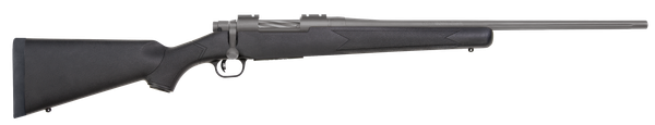 Mossberg 28068 Patriot  Full Size 22-250 Rem 5+1 22" Stainless Cerakote Fluted Barrel, Drilled & Tapped Stainless Cerakote Receiver, Black Fixed Synthetic Stock, Right Hand