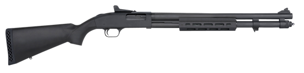 Mossberg 50674 590  12 Gauge Pump 3" 8+1 20" Matte Blued Steel Barrel, Matte Blued Drilled & Tapped Receiver, M-LOK Handguards, Black Fixed Synthetic Stock