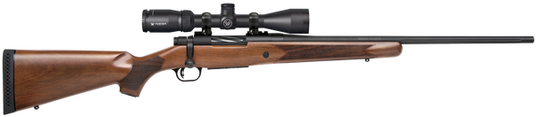Mossberg 27940 Patriot  308 Win Caliber with 5+1 Capacity, 22" Fluted Barrel, Matte Blued Metal Finish & Walnut Stock Right Hand (Full Size) Includes Vortex Crossfire II 3-9x40mm Scope